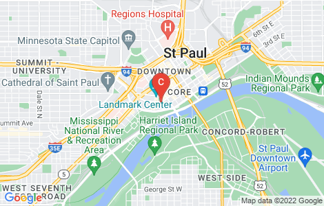 Travel Like a Local - Map of Saint Paul (Minnesota) (Black and