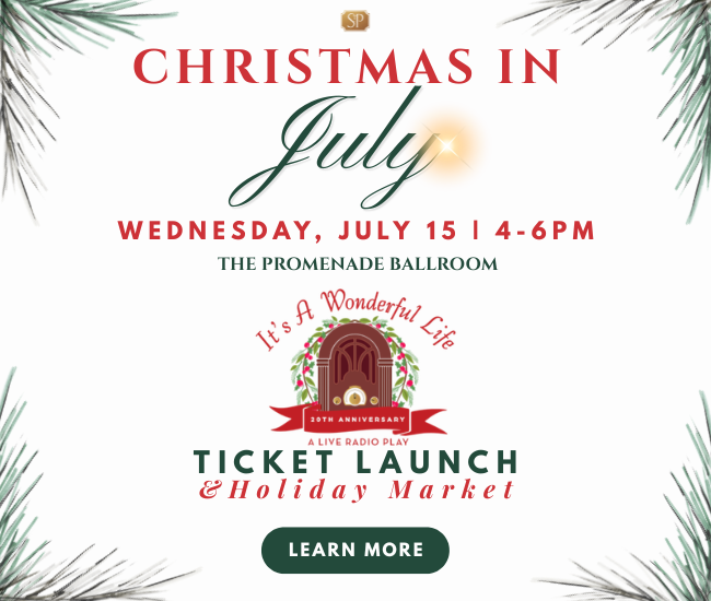 RSVP & Learn more about Christmas in July at The Saint Paul Hotel's It's a Wonderful Life: A Live Radio Play Ticket Launch & Holiday Market 2026