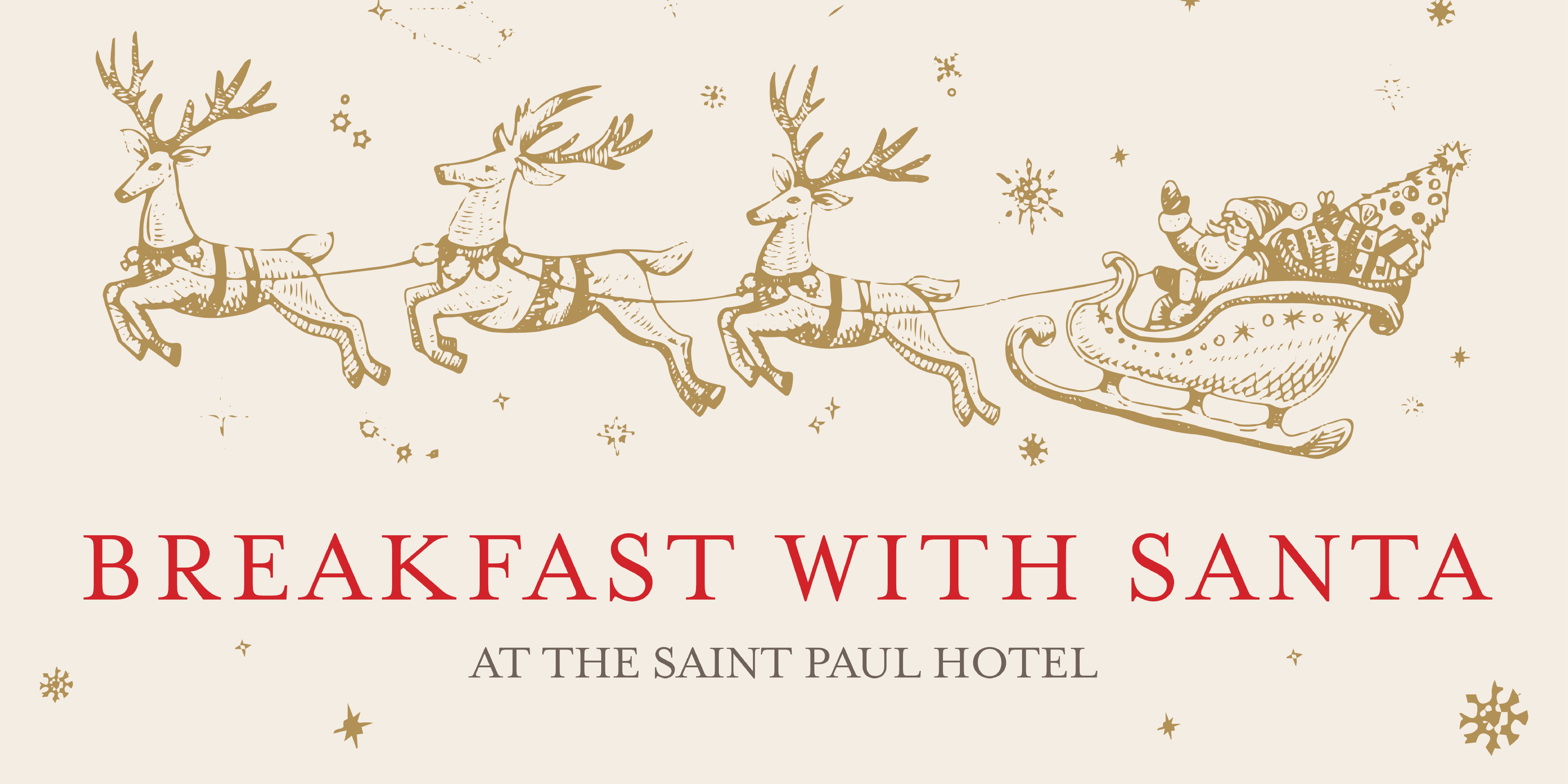 Join The Saint Paul Hotel for Breakfast with Santa in Saint Paul, MN. Enjoy a festive breakfast buffet, photos with Santa, and holiday activities for the whole family.